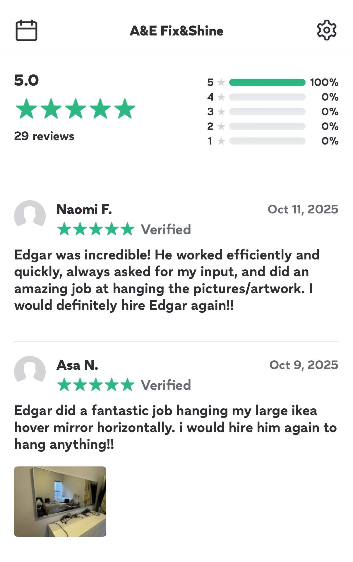 Customer review